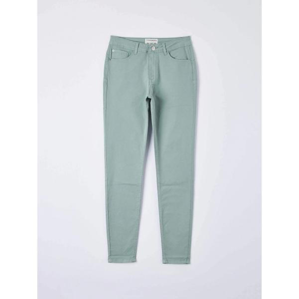 pantaloni Terranova bianco tinta unita