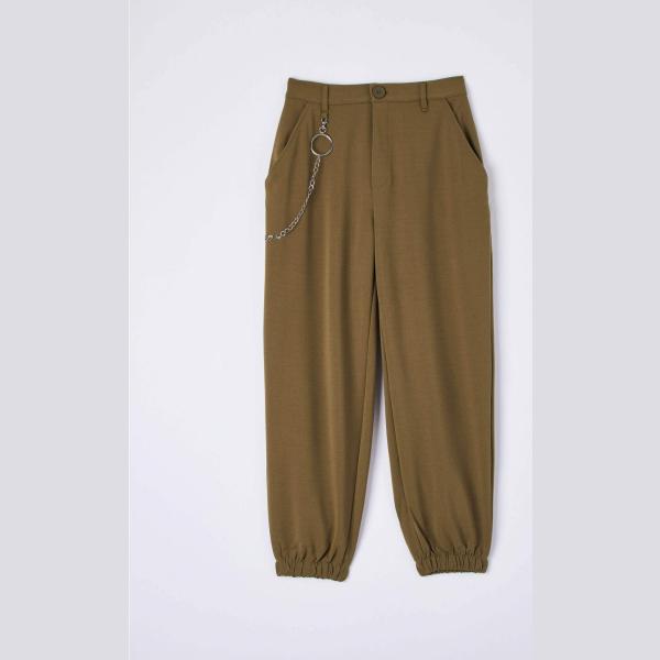 pantaloni Terranova multicolore tinta unita