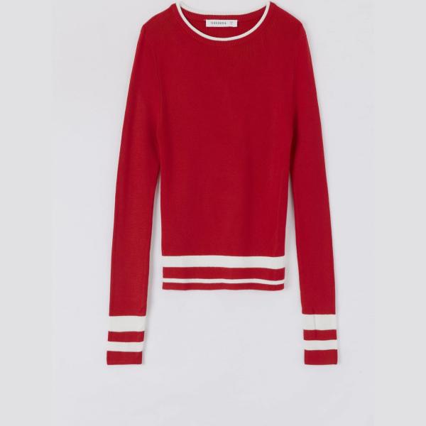 pullovers Terranova rosso a righe