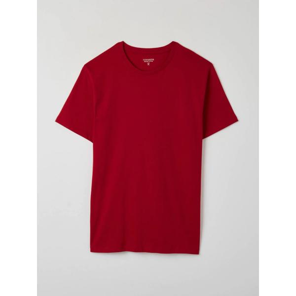 t-shirt Terranova rosso tinta unita