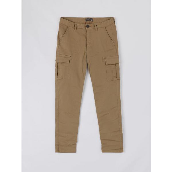pantaloni cargo Terranova tinta unita