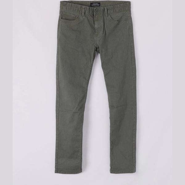 pantaloni Terranova verde tinta unita
