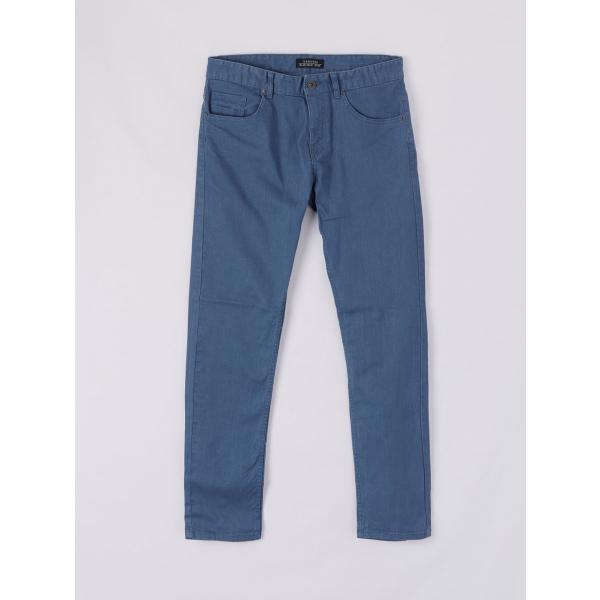 pantaloni Terranova blu tinta unita