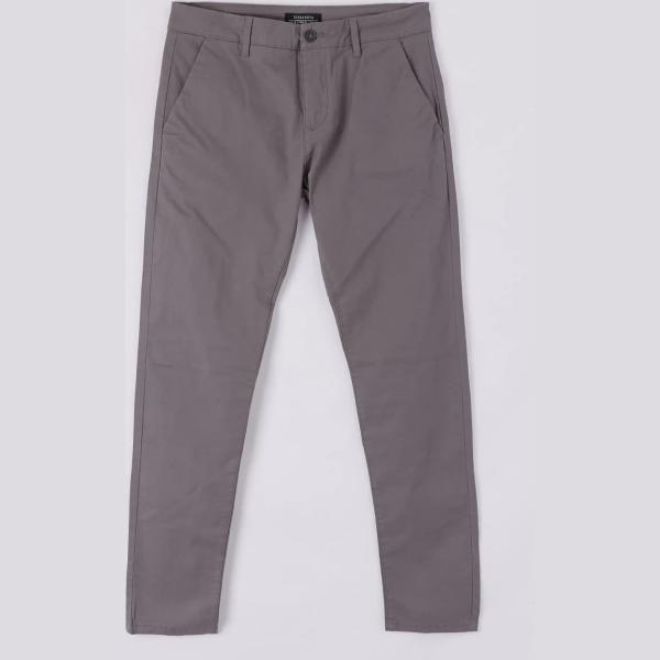pantaloni Terranova grigio tinta unita