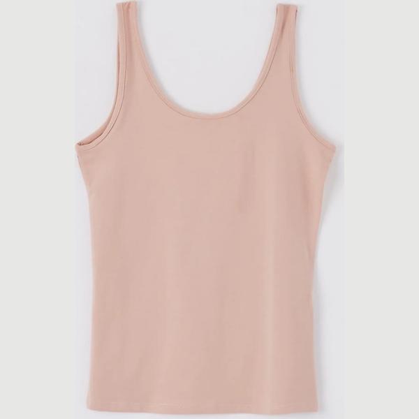 top Terranova rosa tinta unita