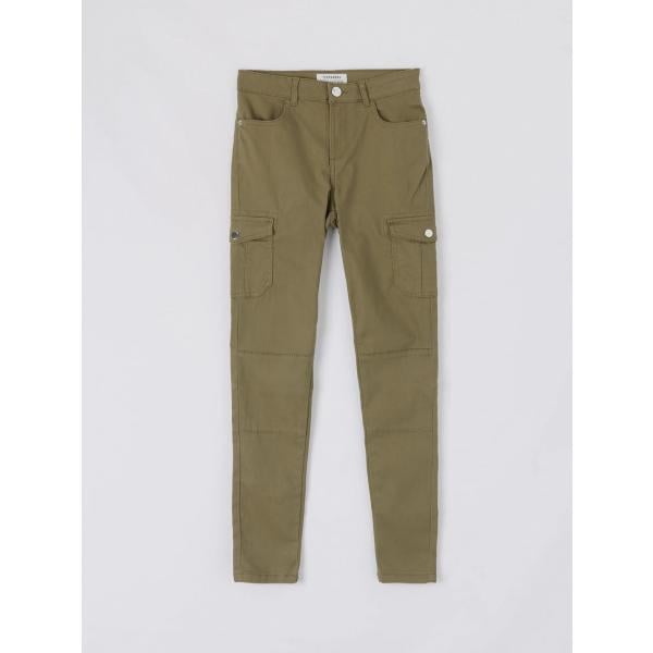 pantaloni Terranova multicolore tinta unita