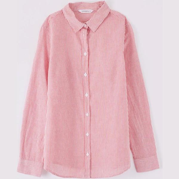 camicie Terranova rosso a righe