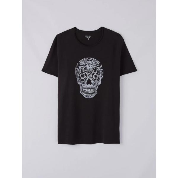 t-shirt Terranova grigio con stampe
