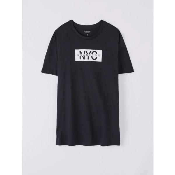 t-shirt Terranova nero con stampe