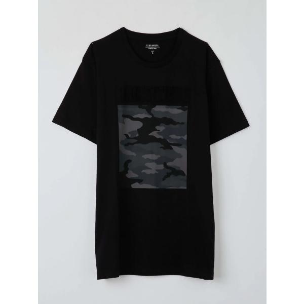t-shirt Terranova nero con stampe