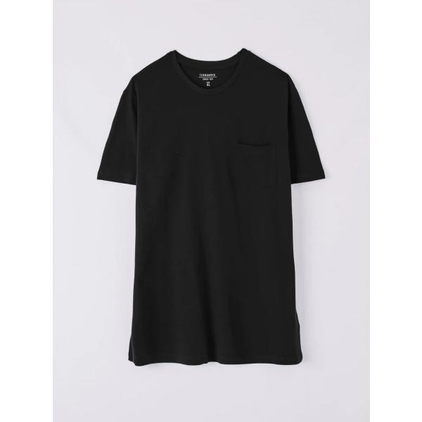 t-shirt Terranova nero tinta unita