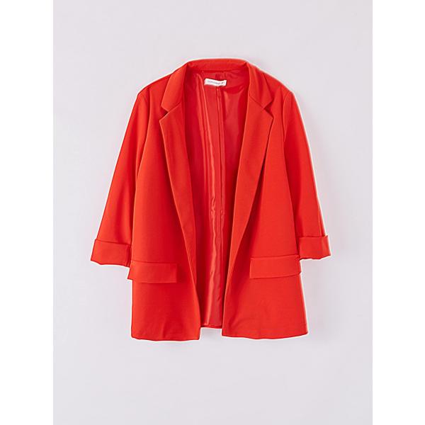 blazer Terranova rosso tinta unita