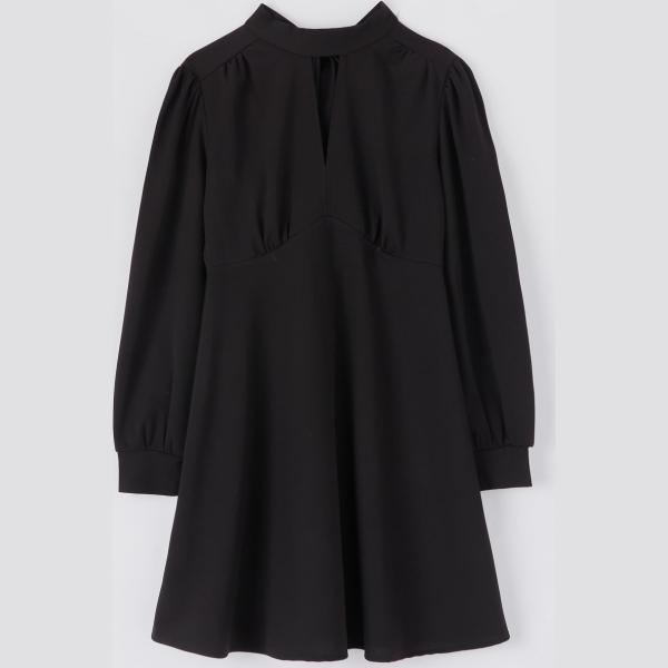 Vestito mini tinta unita nero Terranova nero tinta unita
