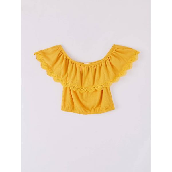 blusa Terranova giallo tinta unita