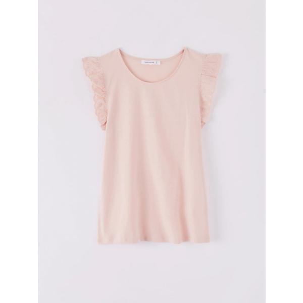 t-shirt Terranova rosa tinta unita