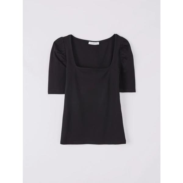 t-shirt Terranova nero tinta unita