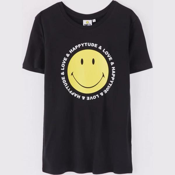 t-shirt Terranova nero con stampe