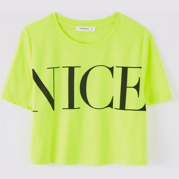 t-shirt Terranova giallo