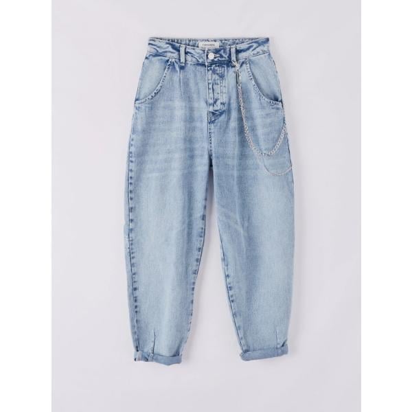 jeans mom Terranova blu
