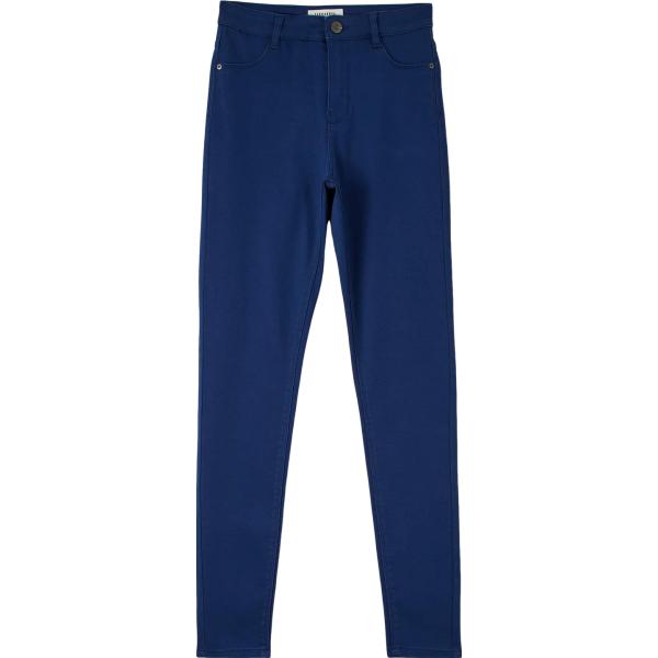 pantaloni skinny Terranova blu tinta unita