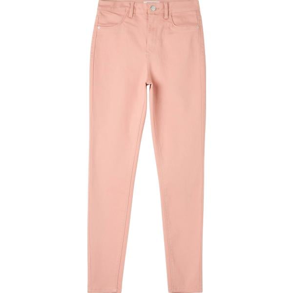 pantaloni skinny Terranova rosa tinta unita