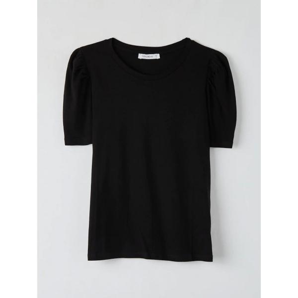t-shirt Terranova nero tinta unita