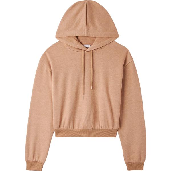 felpe con cappuccio Terranova marrone tinta unita