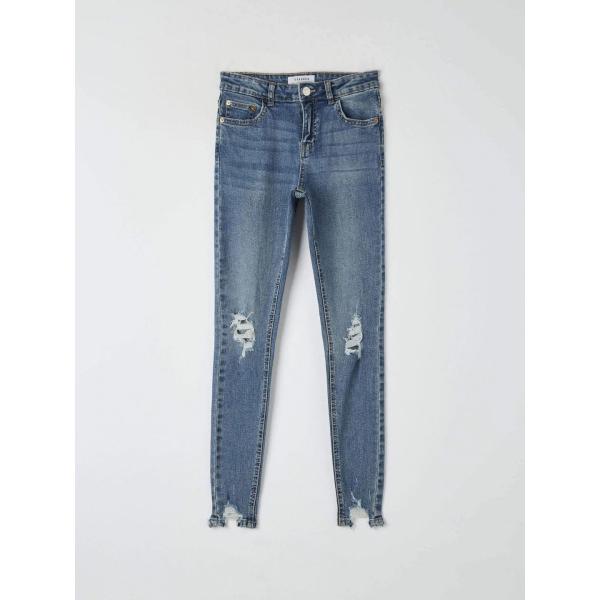 jeans skinny Terranova bianco