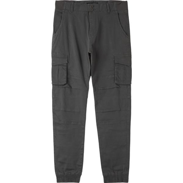 pantaloni cargo Terranova grigio tinta unita
