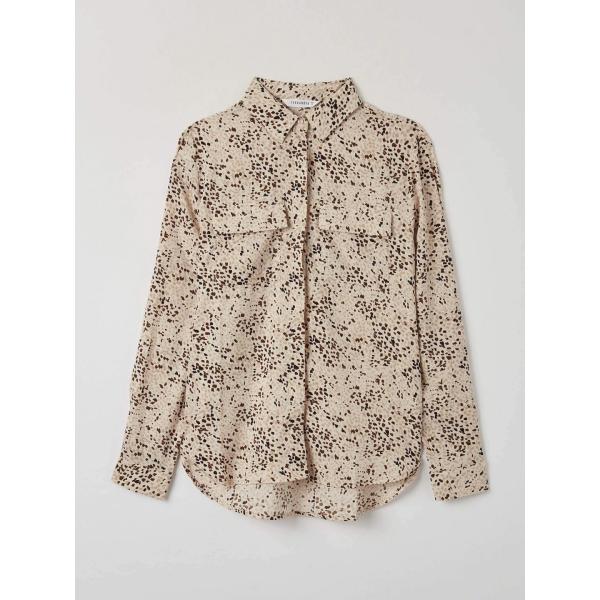 camicie Terranova marrone animalier