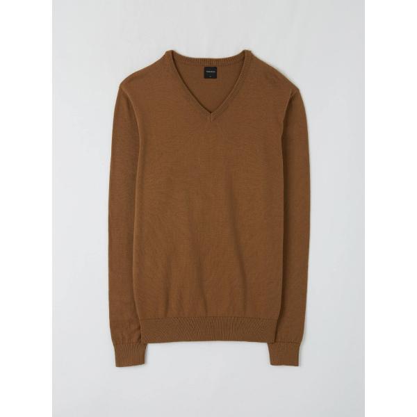 pullovers Terranova marrone tinta unita