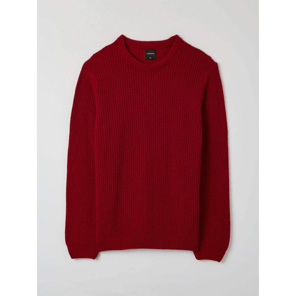 pullovers Terranova rosso tinta unita