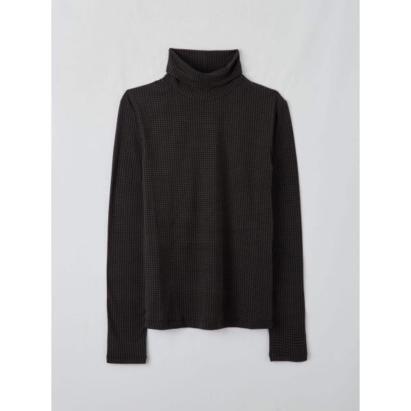 t-shirt Terranova nero pied de poule