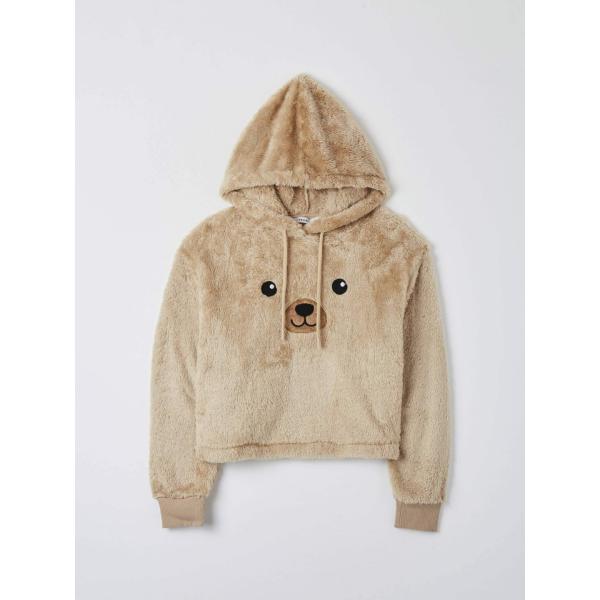 felpe con cappuccio Terranova viola tinta unita