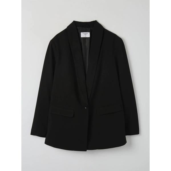 blazer Terranova nero tinta unita