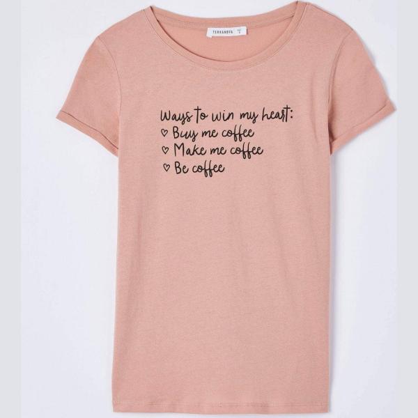 t-shirt Terranova bianco tinta unita