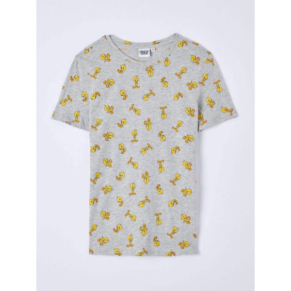 t-shirt Terranova bianco con stampe