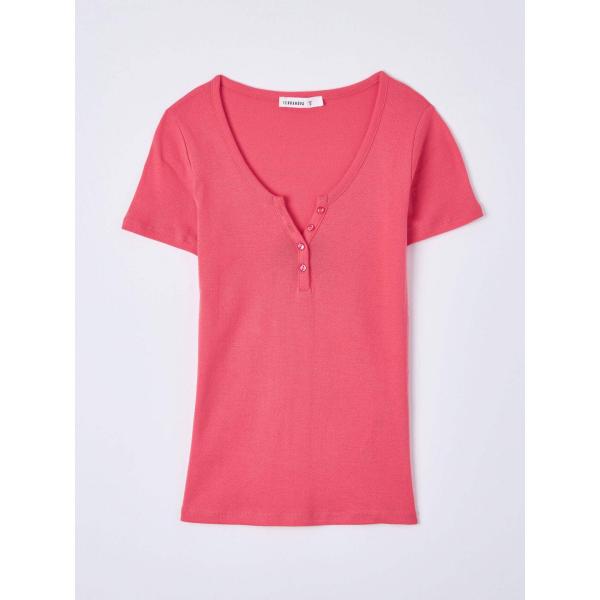 t-shirt Terranova multicolore tinta unita