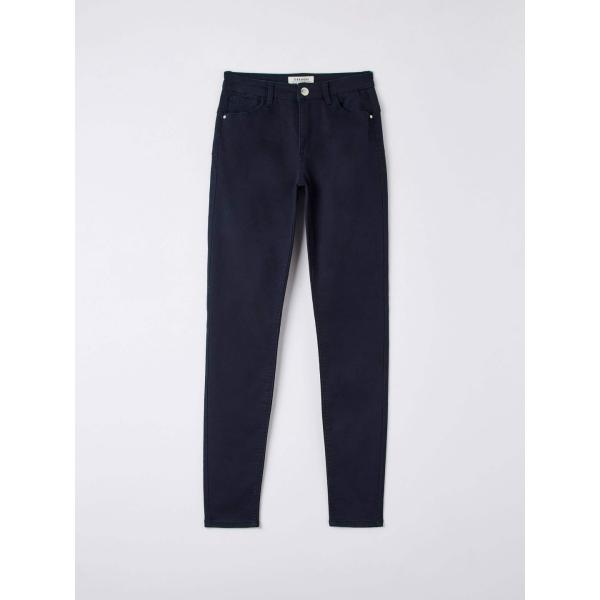 pantaloni Terranova bianco tinta unita