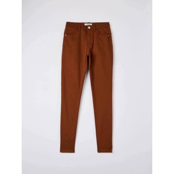 pantaloni skinny Terranova viola tinta unita