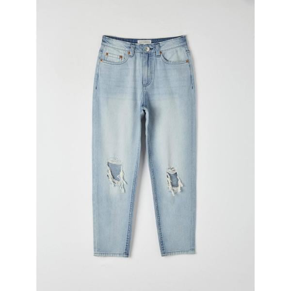 jeans mom Terranova bianco