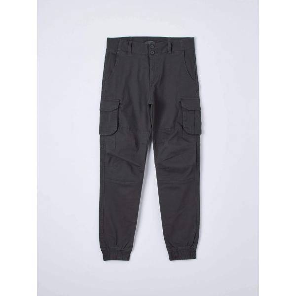 pantaloni cargo Terranova viola tinta unita