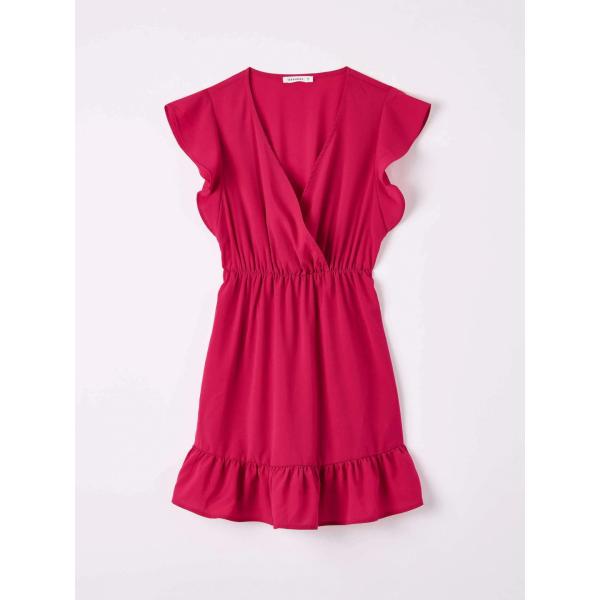 vestiti corti Terranova rosso tinta unita