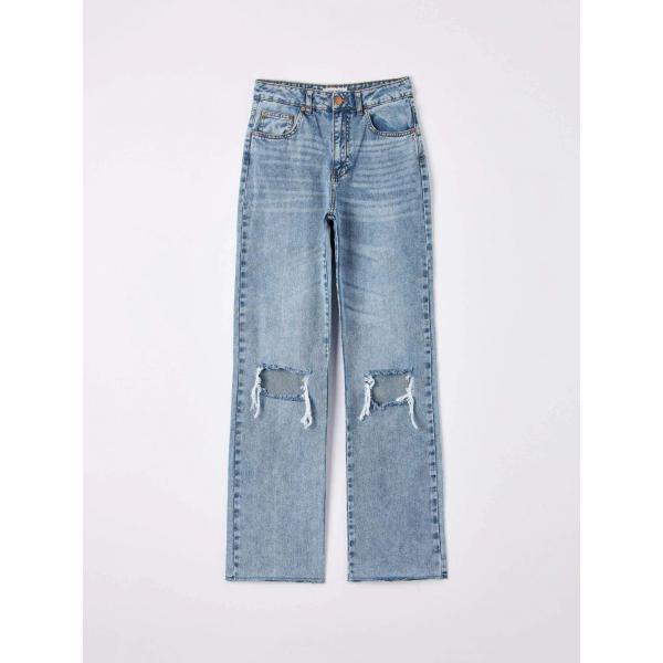 jeans strappati Terranova bianco