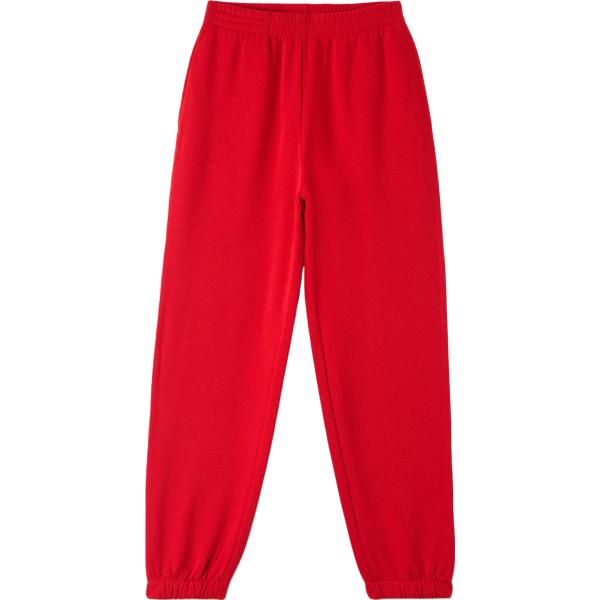 pantaloni Terranova rosso tinta unita