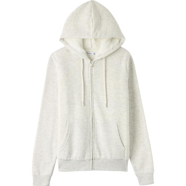 felpe con cappuccio Terranova bianco tinta unita