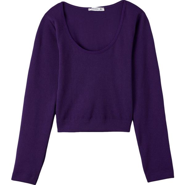 t-shirt Terranova blu tinta unita