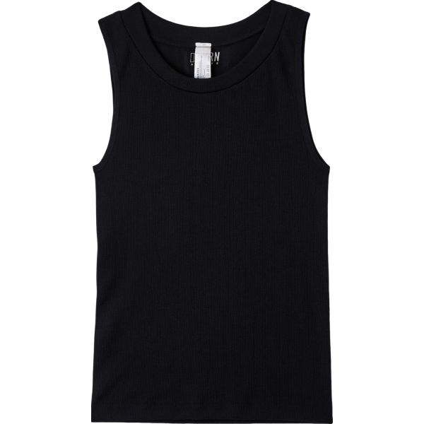 top Terranova nero tinta unita
