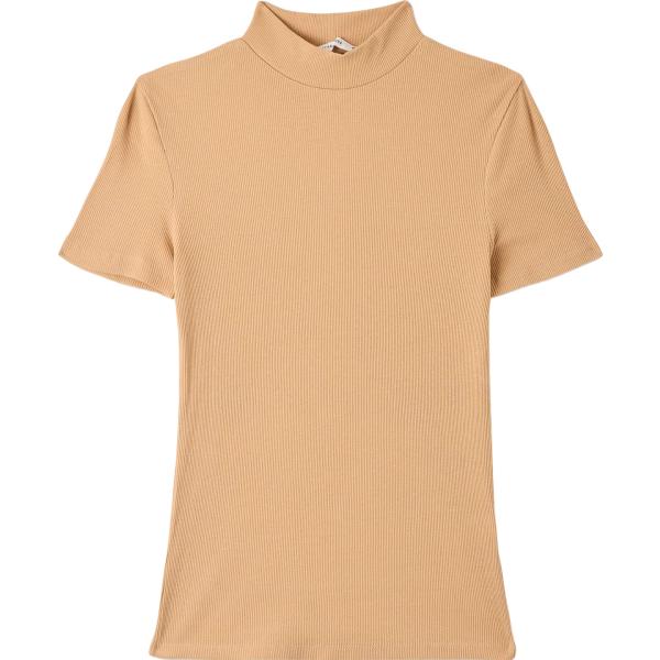 t-shirt Terranova marrone tinta unita