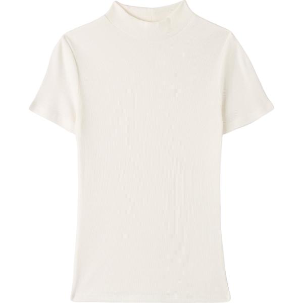 t-shirt Terranova bianco tinta unita